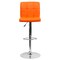 Emma and Oliver 2 Pack Contemporary Quilted Vinyl Adjustable Height Barstool with Chrome Base